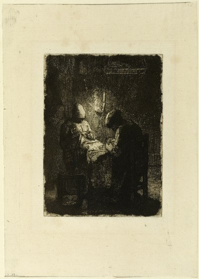 Czuwanie autorstwa Jean Francois Millet