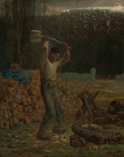 Drwal, 185866. autorstwa Jean Francois Millet