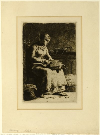 The Wool-Carder autorstwa Jean Francois Millet
