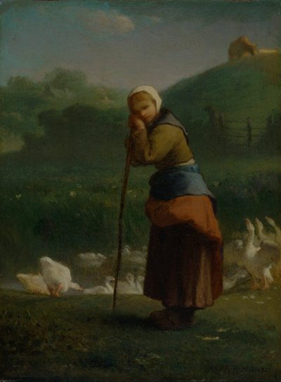 „Gęsiareczka pod Gruchy”, 1854-6 autorstwa Jean Francois Millet