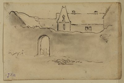 Widok na zamek autorstwa Jean Francois Millet
