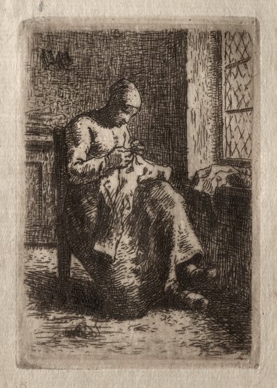 Szycie kobiet autorstwa Jean Francois Millet