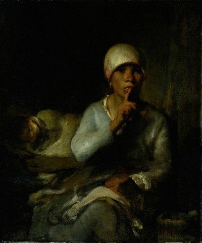 Milczenie kobiety i dziecka, 185560. autorstwa Jean Francois Millet