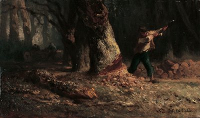 Drwal w lesie autorstwa Jean Francois Millet