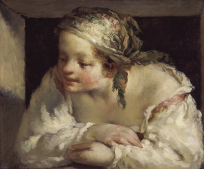 Młoda kobieta, 1844-45 autorstwa Jean Francois Millet