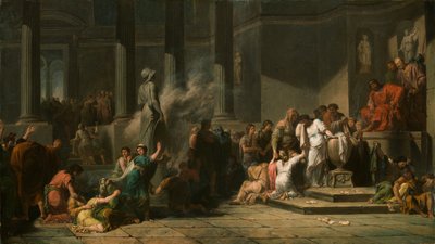 „Atenki ciągnące losy”, XVIII w. autorstwa Jean François Pierre Peyron