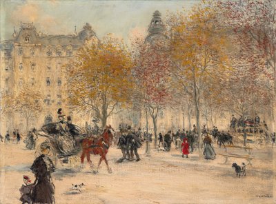 Jesień w Paryżu (olej na płótnie) autorstwa Jean Francois Raffaelli