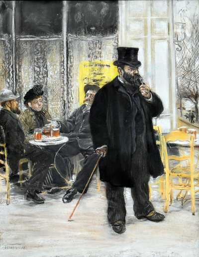 Bohema w kawiarni autorstwa Jean Francois Raffaelli