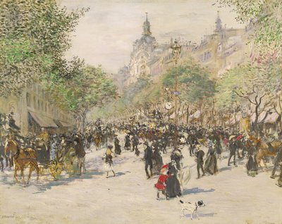 Bulwar Haussmanna autorstwa Jean Francois Raffaelli