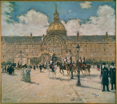 Hotel des Invalides, Paryż (obraz na płótnie) autorstwa Jean Francois Raffaelli