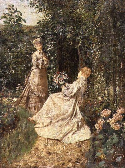 W ogrodzie autorstwa Jean Francois Raffaelli