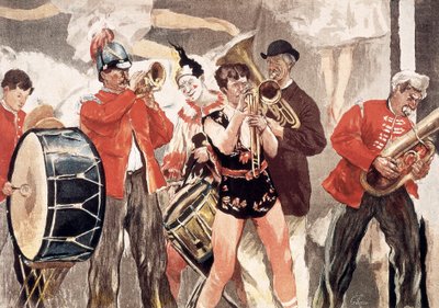 Orkiestra Cyrkowa autorstwa Jean Francois Raffaelli