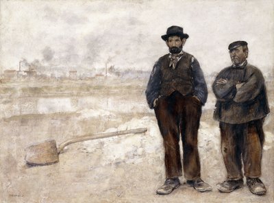 Dwaj Robotnicy, autorstwa Jean Francois Raffaelli