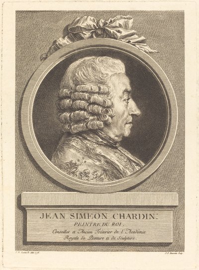 Jean Baptiste Simeon Chardin autorstwa Jean Francois Rousseau