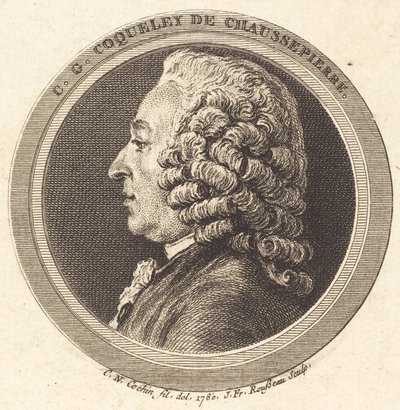 Charles-Georges Coqueley de Chaussepierre autorstwa Jean Francois Rousseau after Charles Nicolas Cochin II