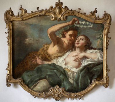 Bachus i Ariane. Obraz Jeana Francois de Troy (1679-1752). olej na płótnie autorstwa Jean François de Troy