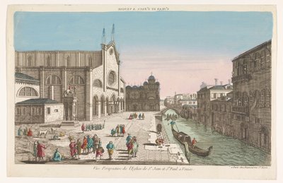 Widok na kościół Santi Giovanni e Paolo w Wenecji St. Jean et St. Paul a Venise (tytuł na obiekcie) autorstwa Jean François Daumont