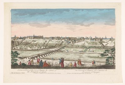 Gezicht op de stad Madrid Ogólny widok miasta Madryt, stolicy królestwa Hiszpanii (tytuł na obiekcie) autorstwa Jean François Daumont