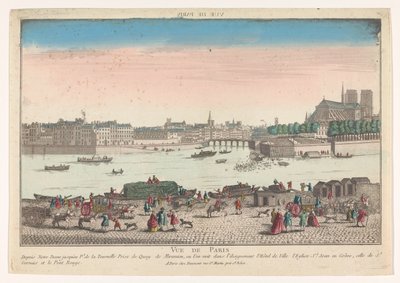 Widok na Paryż widziany z Quai de Miramion Vue de Paris (tytuł na obiekcie) autorstwa Jean François Daumont