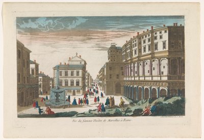 Widok Teatru Marcellusa w Rzymie Vue du fameux Theatre de Marcellus w Rzymie (tytuł na obiekcie) autorstwa Jean François Daumont