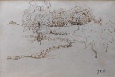 [Drzewa i zagajniki wokół Vichy]. autorstwa Jean Francois Millet