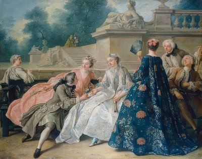 Deklaracja miłości. 1731 autorstwa Jean François de Troy