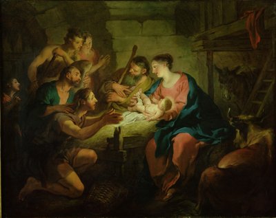 Adoracja pasterzy, 1725 autorstwa Jean François de Troy
