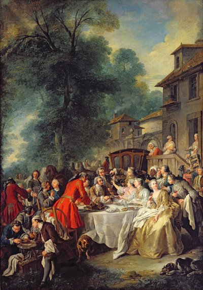 Obiad polowania, 1737 autorstwa Jean François de Troy