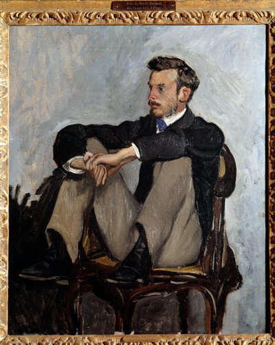 Portret malarza Pierre Auguste Renoir (1841-1919) Obraz Jean Frederic Bazille (1841-1870) 1867. Wymiary 0,62 x 0,51 m Paryż, musee d