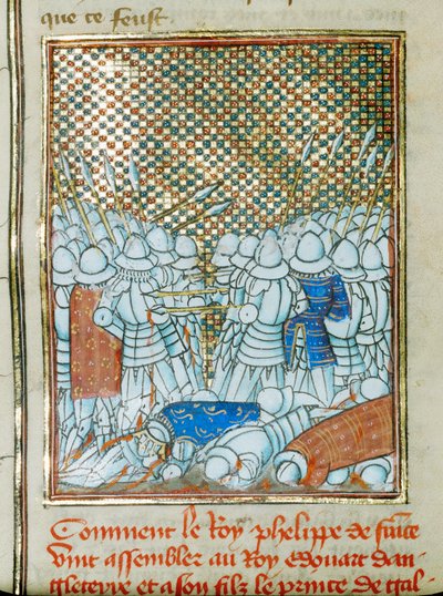 Bitwa pod Crecy ... autorstwa Jean Froissart