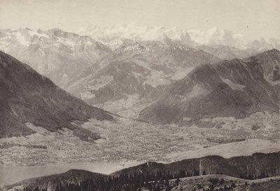Widok z Rigi Kulm (zdjęcie czarno-białe) autorstwa Jean Gaberell