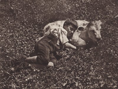 Szwajcaria: Siesta (zdjęcie czarno-białe) autorstwa Jean Gaberell