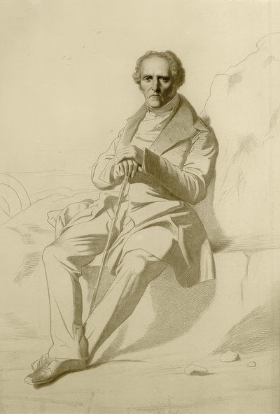 Portret Karola Fouriera autorstwa Jean Francois Gigoux