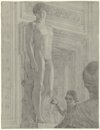 Statua Antinousa Albanii w Muzeum Kapitolińskim w Rzymie autorstwa Jean Grandjean