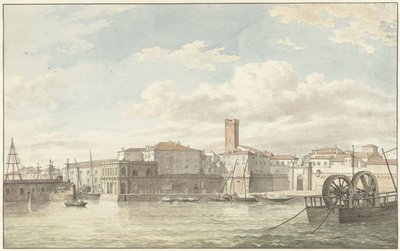De haven van Civitavecchia autorstwa Jean Grandjean