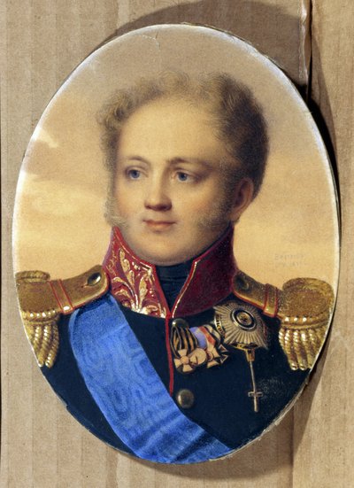 Portret cesarza Aleksandra I Rosji (A.Pavlovich Romanov autorstwa Jean Henri Benner