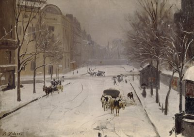 Rozdroże Rennes Raspail, ok. 1889 r. autorstwa Jean Henri Zuber