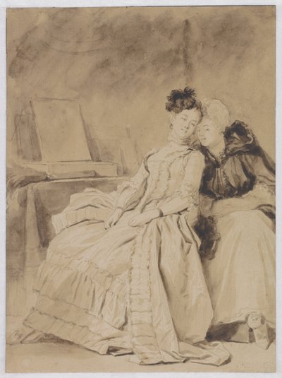 Rozmowa intymna autorstwa Jean Honore Fragonard