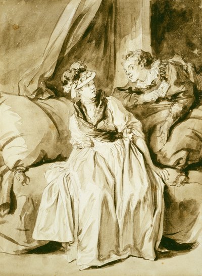 List lub rozmowa po hiszpańsku autorstwa Jean Honore Fragonard