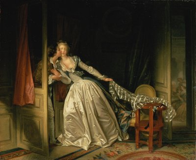 Skradziony pocałunek autorstwa Jean Honore Fragonard