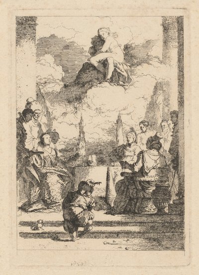 Uczta Antoniusza i Kleopatry autorstwa Jean Honoré Fragonard after Giovanni Battista Tiepolo