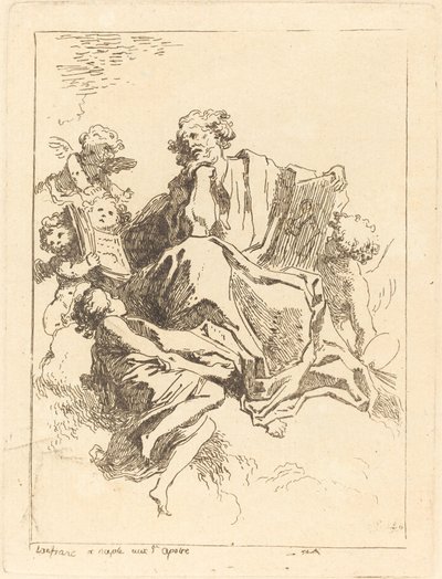Święty Łukasz autorstwa Jean Honoré Fragonard after Giovanni Lanfranco