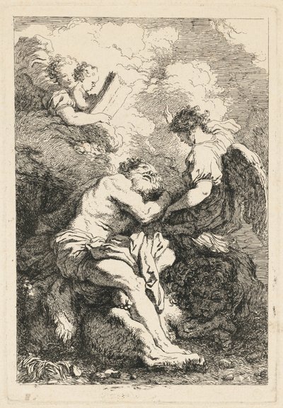 Wizja św. Hieronima autorstwa Jean Honoré Fragonard after Johann Liss