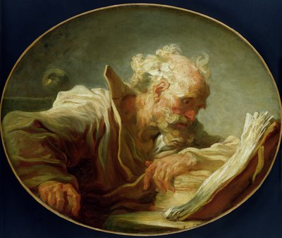 Filozof, c.1764 (patrz także 146466) autorstwa Jean Honore Fragonard