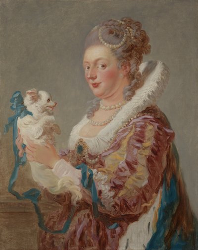 Kobieta z psem, ca. 1769. autorstwa Jean Honore Fragonard