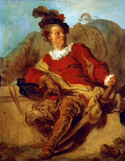 Opat Saint-Non, ubrany po hiszpańsku – Jean Honore Fragonard (1732-1806) autorstwa Jean Honore Fragonard
