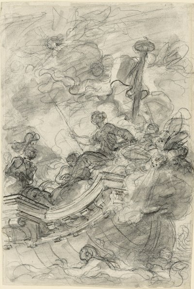 Astolfo odpływa z Androniką i Sofrosiną autorstwa Jean Honore Fragonard
