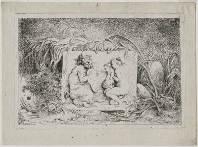 Bachanalia: Rodzina Satyrów autorstwa Jean Honore Fragonard