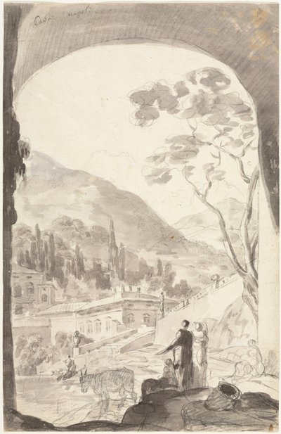 Cava Napoli, 1700 lub 1800. autorstwa Jean Honore Fragonard