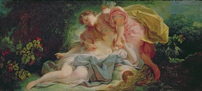 Cefal i Prokrys (olej na płótnie) autorstwa Jean Honore Fragonard